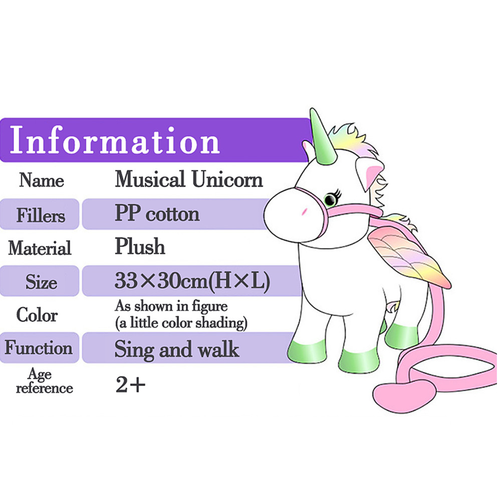 Walking Talking Unicorn Plush Toy With Singing Songs XMAS Gift Kids Walking Talking Unicorn Plush Toy With Singing Songs XMAS Gift Kids