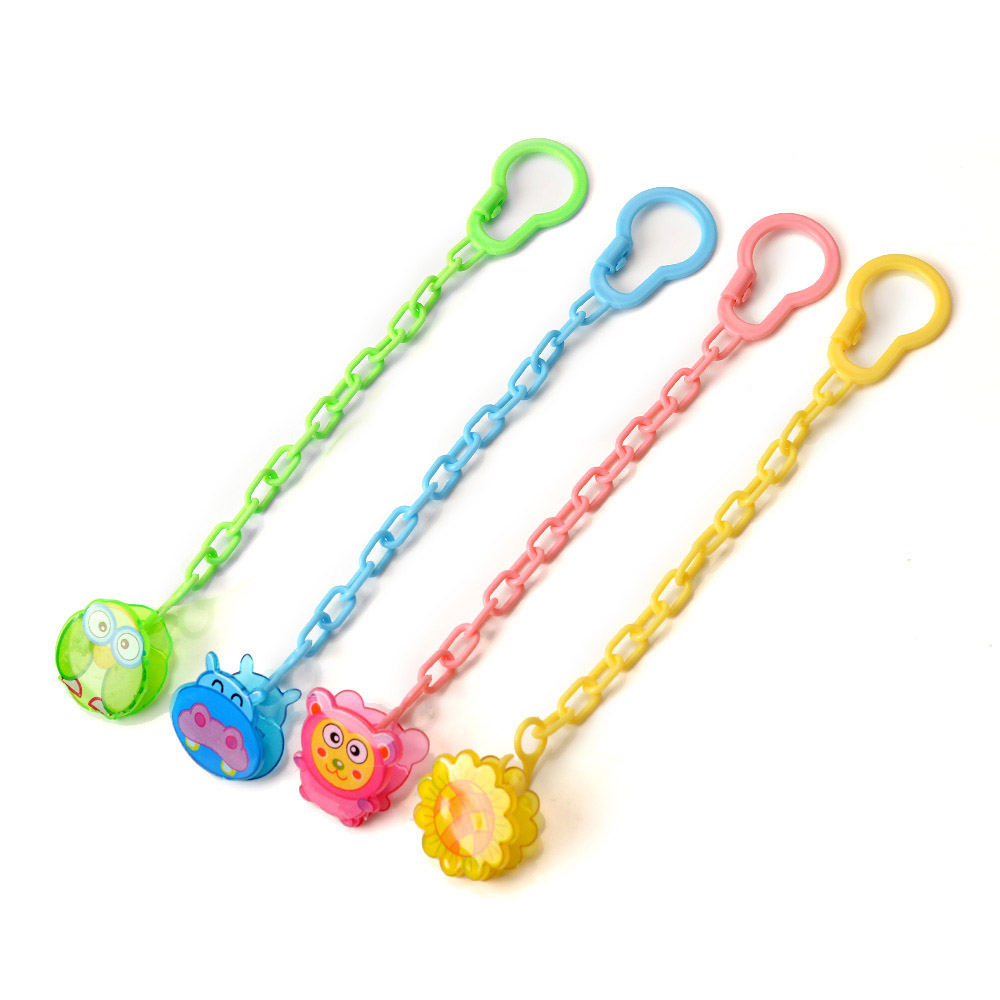 Baby's Pacifier Chains 4 Pcs Cute Cartoon Baby's Pacifier Chain