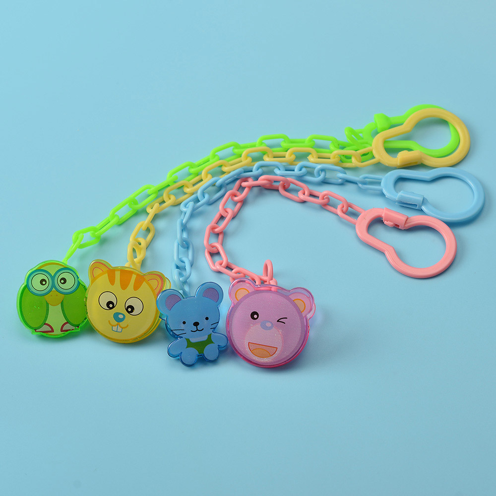 Baby's Pacifier Chains 4 Pcs Cute Cartoon Baby's Pacifier Chain