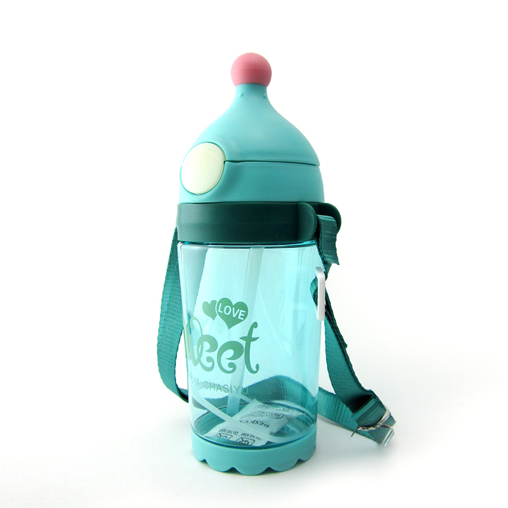 Kid's Water Bottle 400ml Letter Pattern Drink Training Cup Kid's Water Bottle 400ml Letter Pattern Drink Training Cup