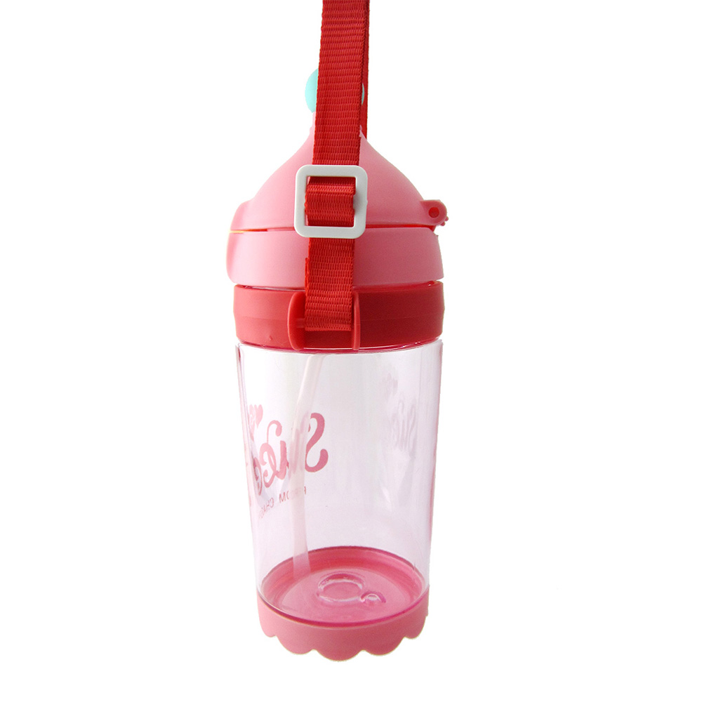 Kid's Water Bottle 400ml Letter Pattern Drink Training Cup