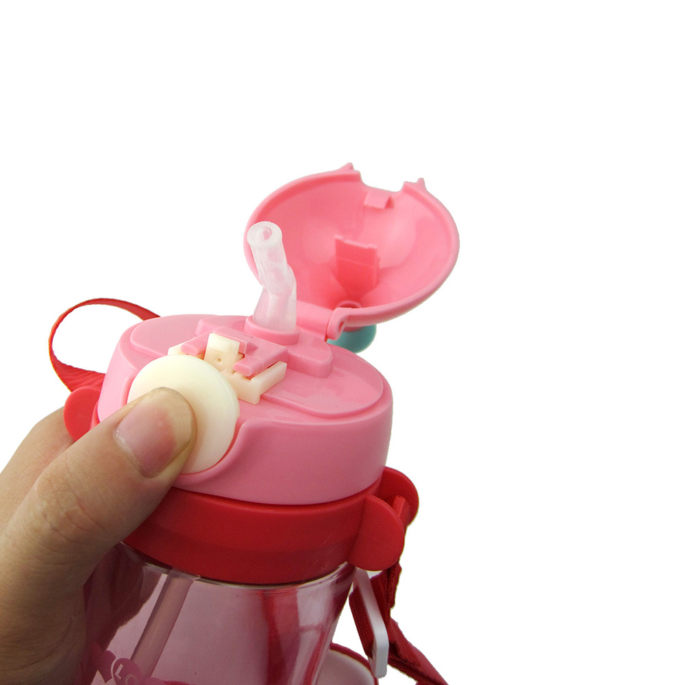 Kid's Water Bottle 400ml Letter Pattern Drink Training Cup