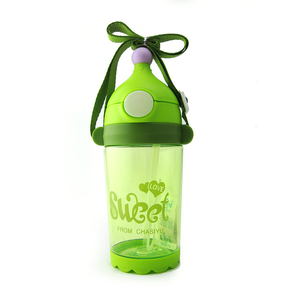 Kid's Water Bottle 400ml Letter Pattern Drink Training Cup