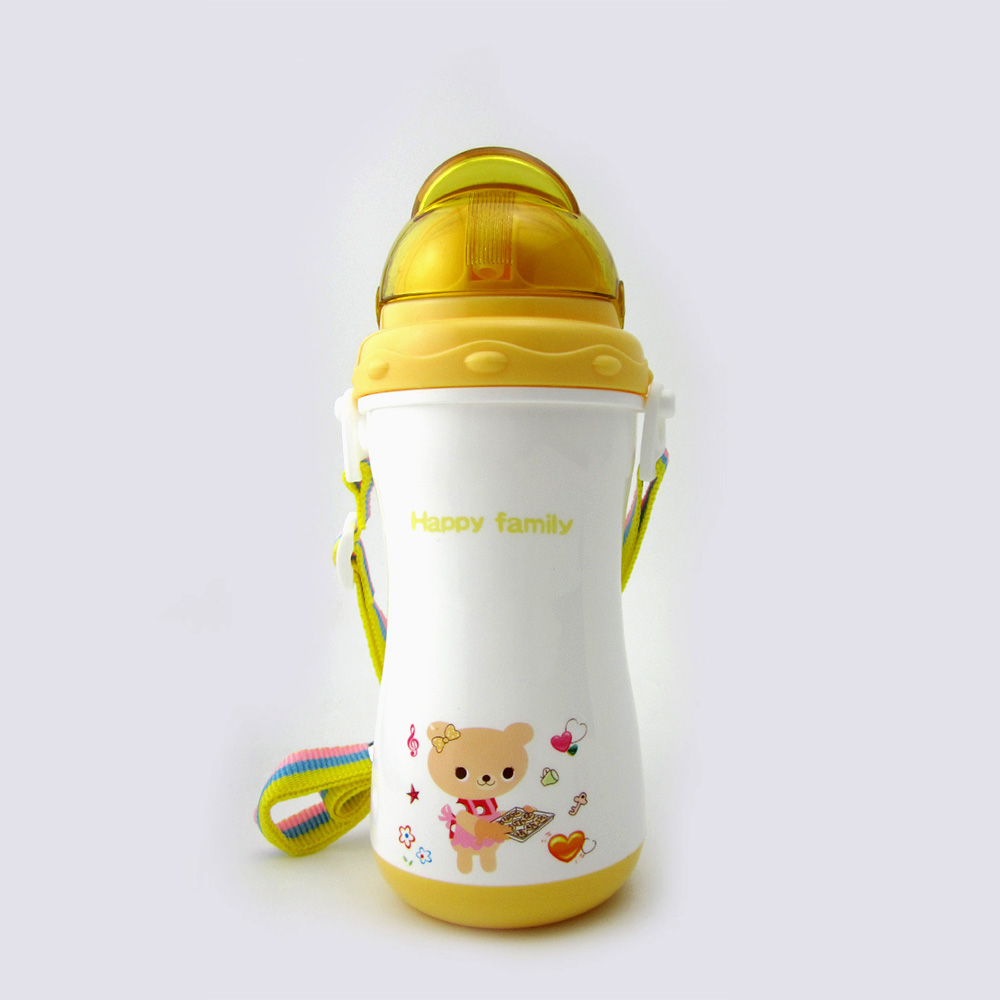 Baby's Water Bottle 300ML Cute Cartoon Bear Printed Portable Water Bottle