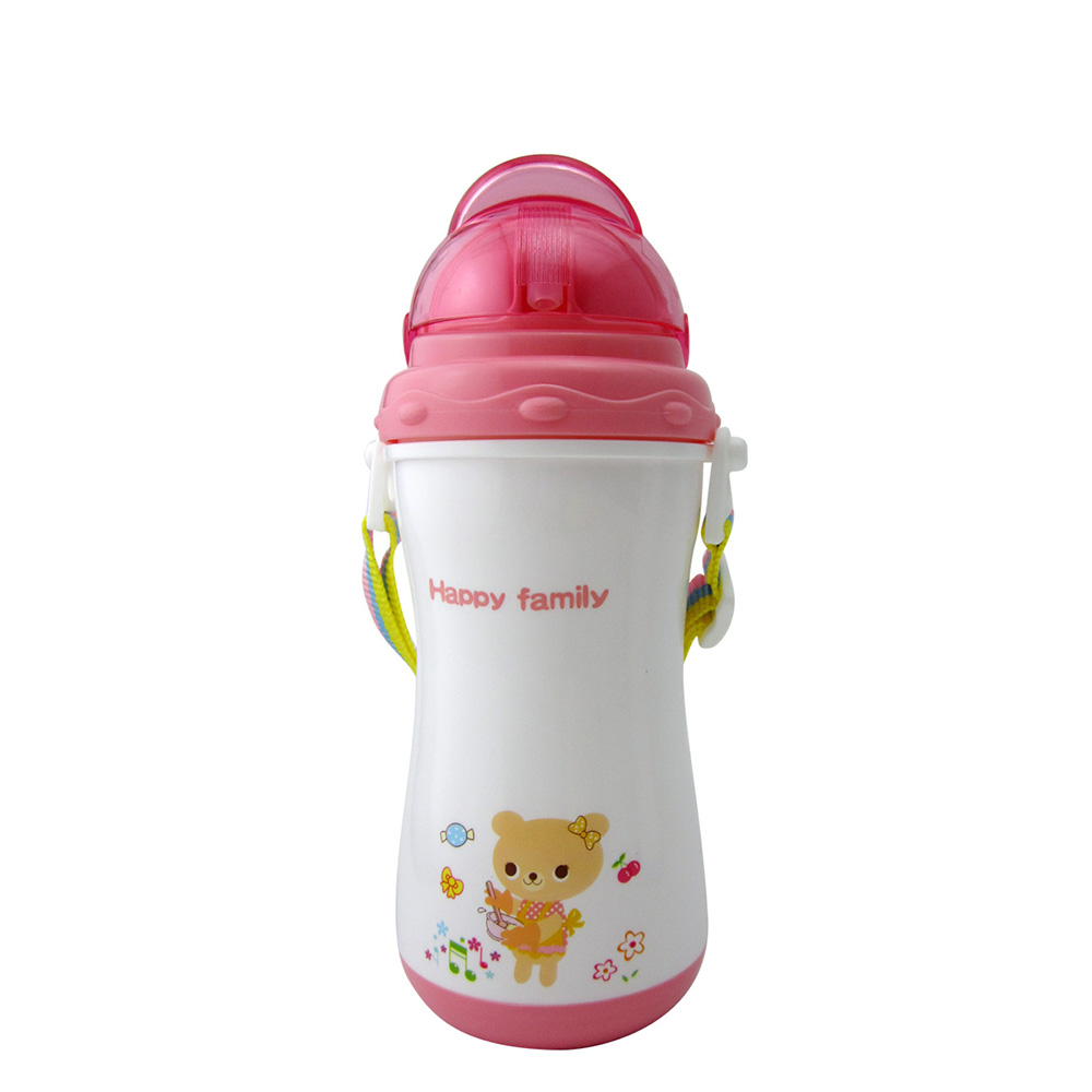 Baby's Water Bottle 300ML Cute Cartoon Bear Printed Portable Water Bottle