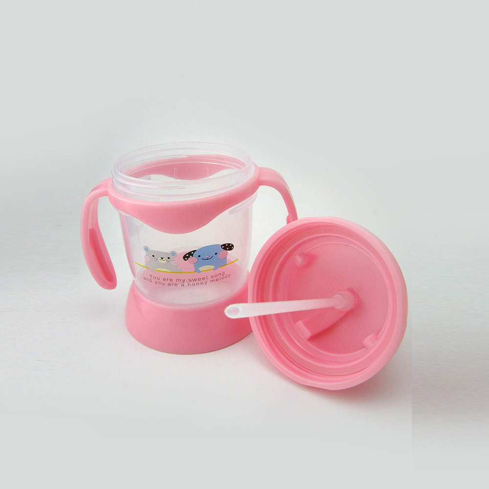 Baby's Drinking Cup 250MLCute Cartoon Animal Pattern Convenient Durable Bottle Baby's Drinking Cup 250MLCute Cartoon Animal Pattern Convenient Durable Bottle