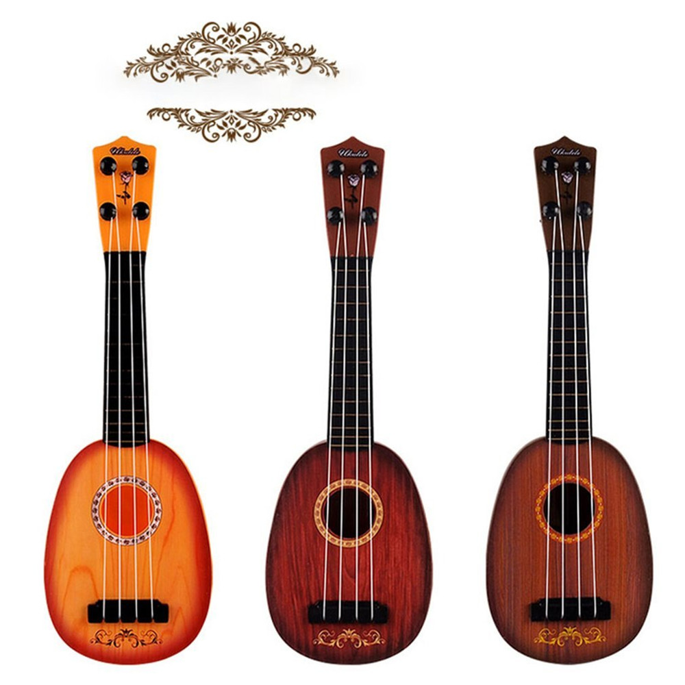 Children'S Simulation Mini Ukulele Hand-Cranked Small Guitar