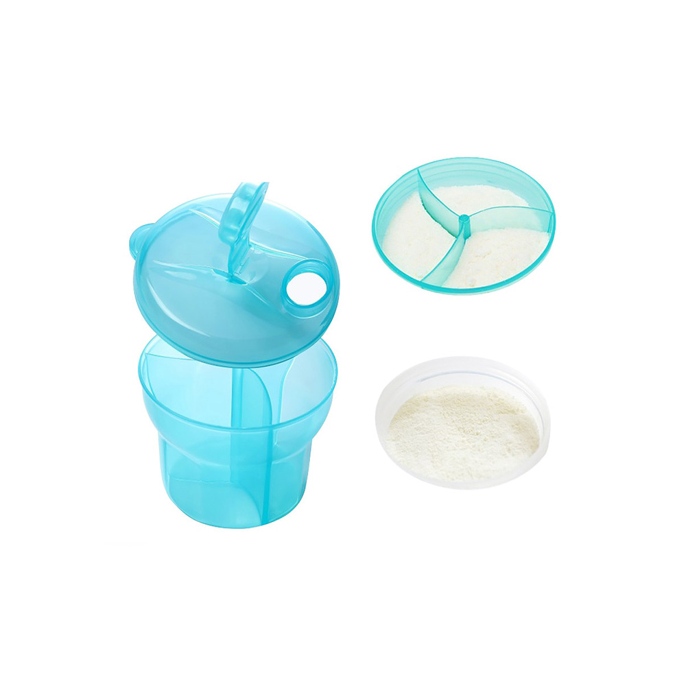 Baby's Container Box 3 Compartments Baby Portable Food Dispenser Storage Box Baby's Container Box 3 Compartments Baby Portable Food Dispenser Storage Box
