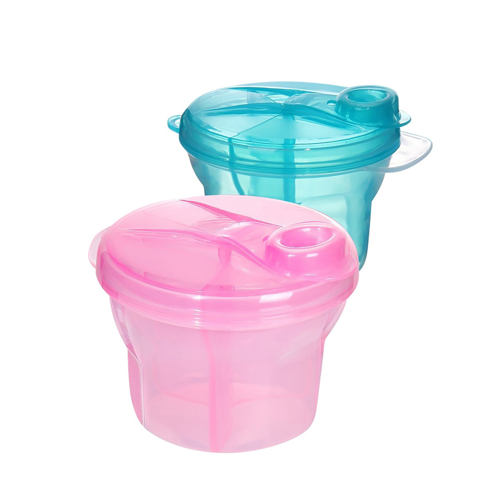 Baby's Container Box 3 Compartments Baby Portable Food Dispenser Storage Box Baby's Container Box 3 Compartments Baby Portable Food Dispenser Storage Box