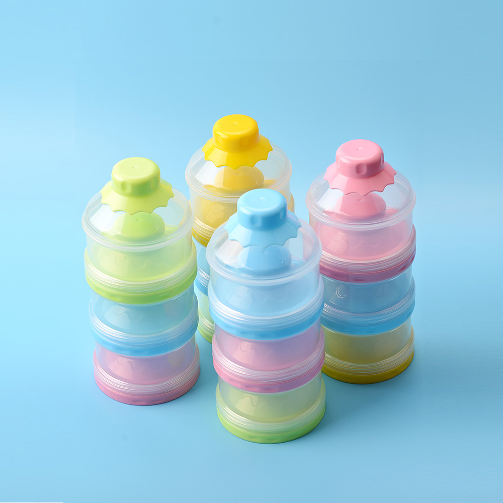 Baby's Milk Po Box 3 Layers Multi-Functional Milk Powder Container Portable Case Baby's Milk Po Box 3 Layers Multi-Functional Milk Powder Container Portable Case