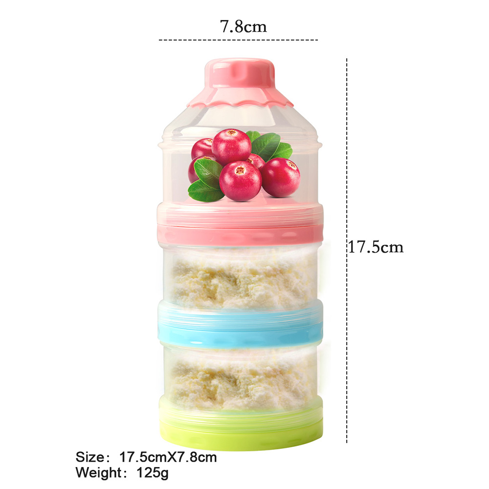 Baby's Milk Po Box 3 Layers Multi-Functional Milk Powder Container Portable Case Baby's Milk Po Box 3 Layers Multi-Functional Milk Powder Container Portable Case