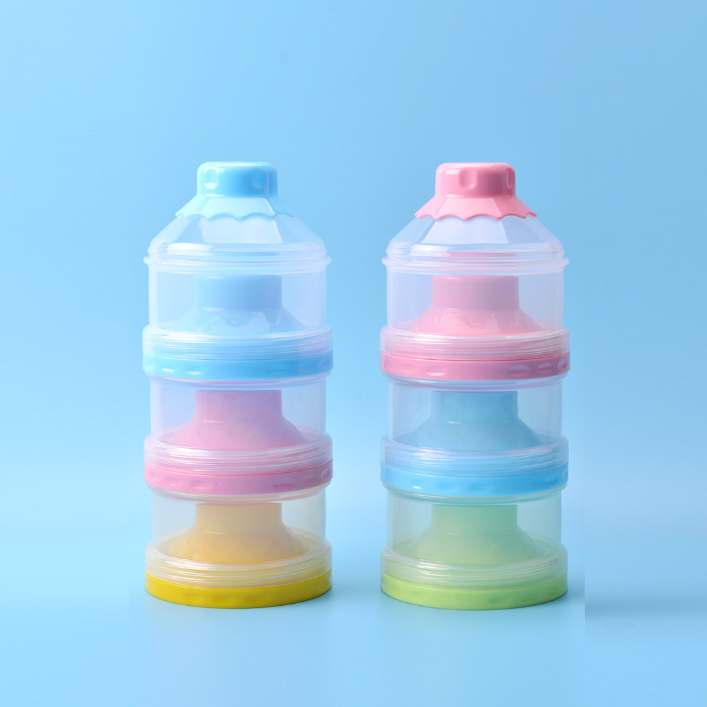 Baby's Milk Po Box 3 Layers Multi-Functional Milk Powder Container Portable Case Baby's Milk Po Box 3 Layers Multi-Functional Milk Powder Container Portable Case
