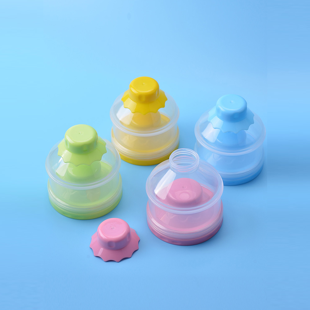 Baby's Milk Po Box 3 Layers Multi-Functional Milk Powder Container Portable Case Baby's Milk Po Box 3 Layers Multi-Functional Milk Powder Container Portable Case