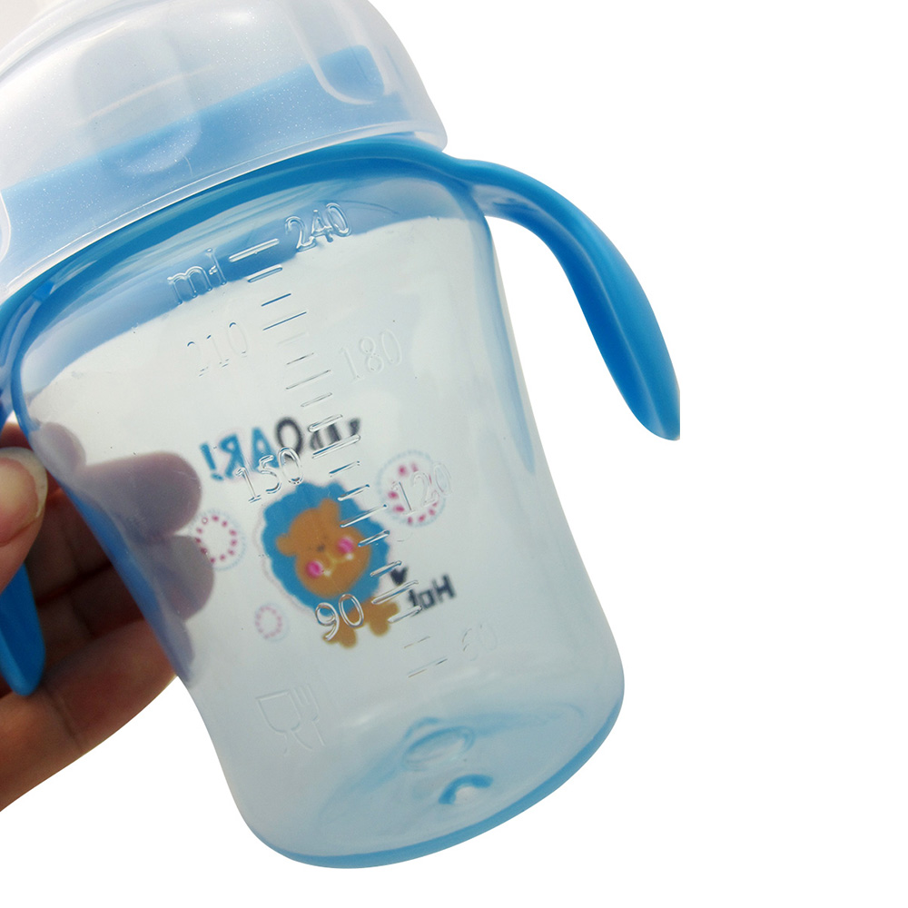 Baby Sippy Cup 240ML Cartoon Animal Double Handle Training Cup Drinking Baby Sippy Cup 240ML Cartoon Animal Double Handle Training Cup Drinking