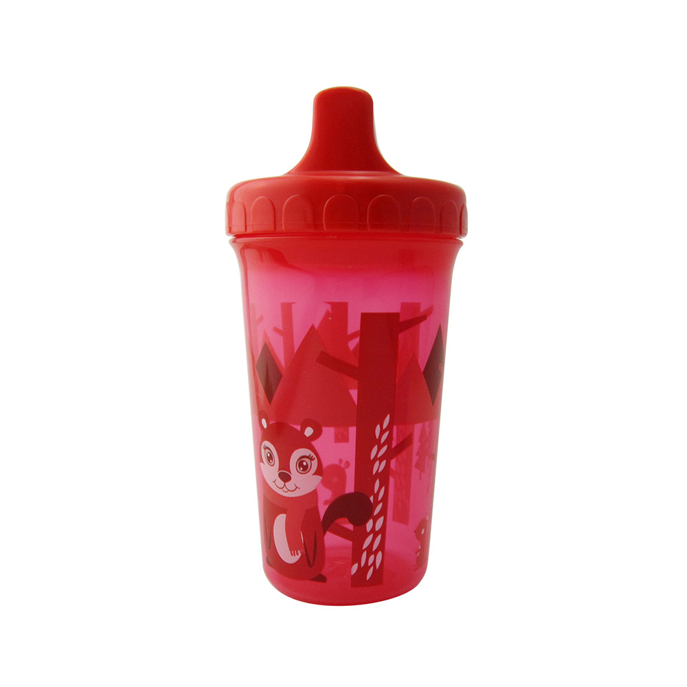 Baby Drinking Cup 300ML Cute Cartoon Animal Pattern Training Baby Drinking Cup 300ML Cute Cartoon Animal Pattern Training
