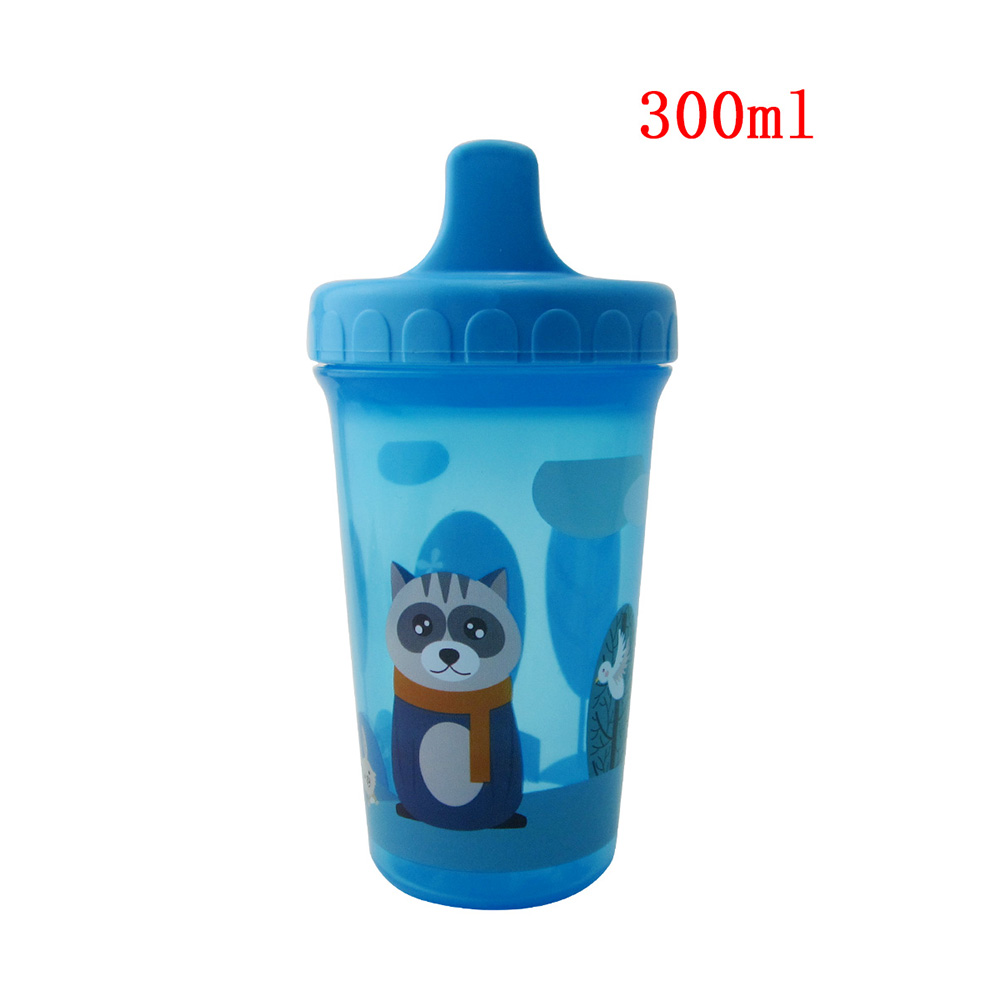Baby Drinking Cup 300ML Cute Cartoon Animal Pattern Training Baby Drinking Cup 300ML Cute Cartoon Animal Pattern Training