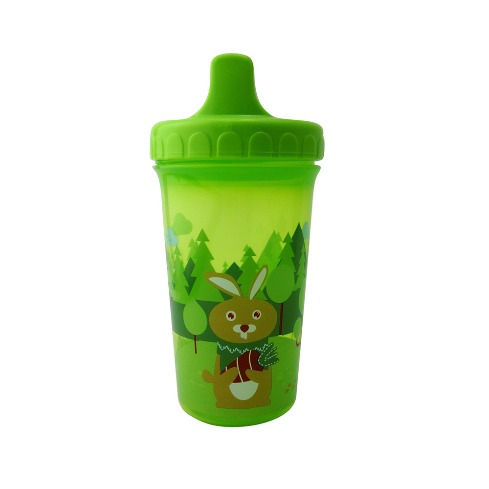 Baby Drinking Cup 300ML Cute Cartoon Animal Pattern Training Baby Drinking Cup 300ML Cute Cartoon Animal Pattern Training