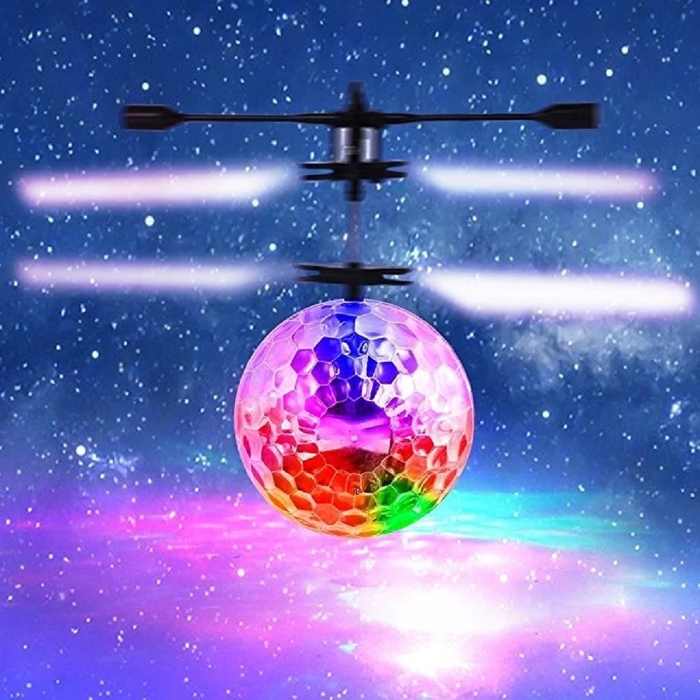 Kids Novelty Toys Induction Flying Ball Colorful Flashing