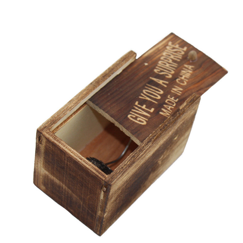 Parrokmon Wooden Surprise Box Scare Box Spider Prank Wooden Scarebox Joke Parrokmon Wooden Surprise Box Scare Box Spider Prank Wooden Scarebox Joke