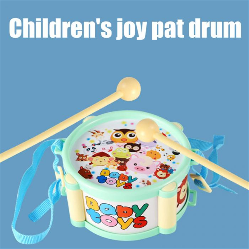 Kids Musical Instrument Toys 5pcs Double Sided Waist Drum Knocking Blow Toy