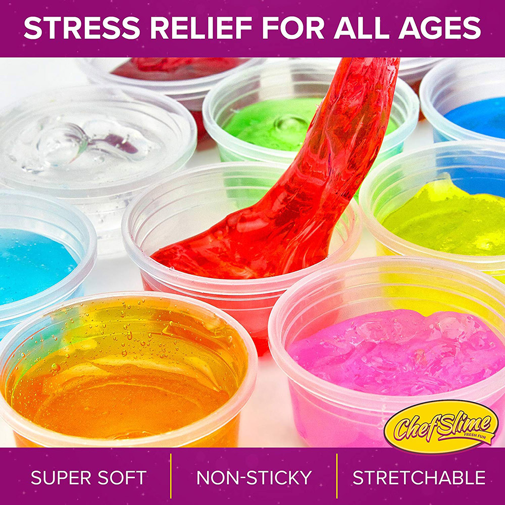 12 Pack Stretchy Mud Slime Putty Stress Relief Non Sticky Toy for Kid and Adult