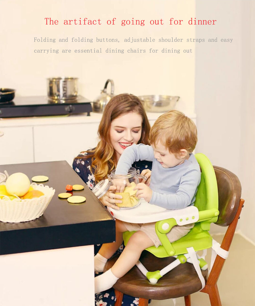 Multifunctional Folding Portable Baby Dining Chair