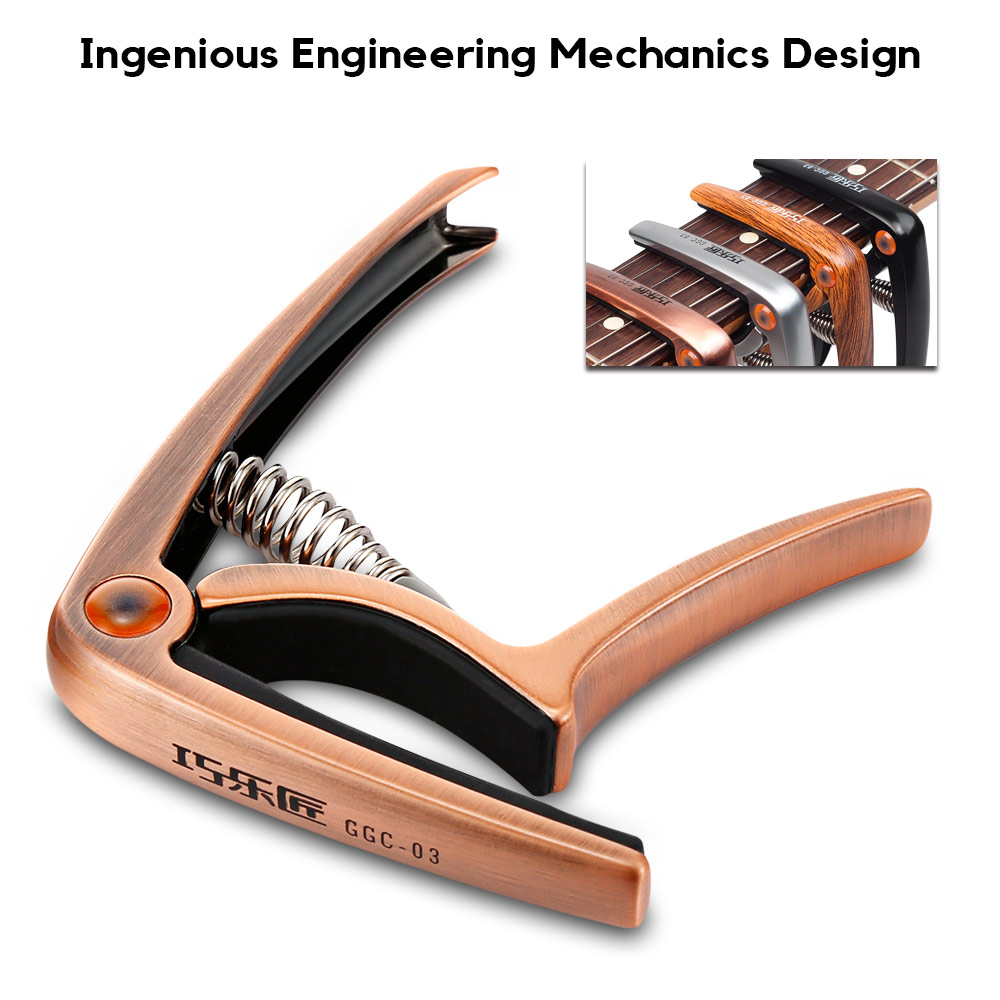 Qiaolejiang GGC - 03 Metal Guitar Capo Quick Change Clamp Musical Instrument Tool Qiaolejiang GGC - 03 Metal Guitar Capo Quick Change Clamp Musical Instrument Tool