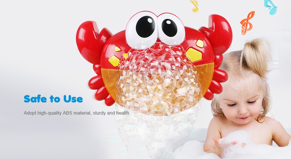 Crab Music Non-toxic Bathing Bubble-blowing Machine for Kids