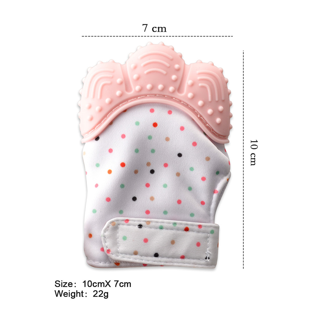 Baby's Teether Food Grade Silicone Molar Glove Design BPA Free Nursing Pacifier