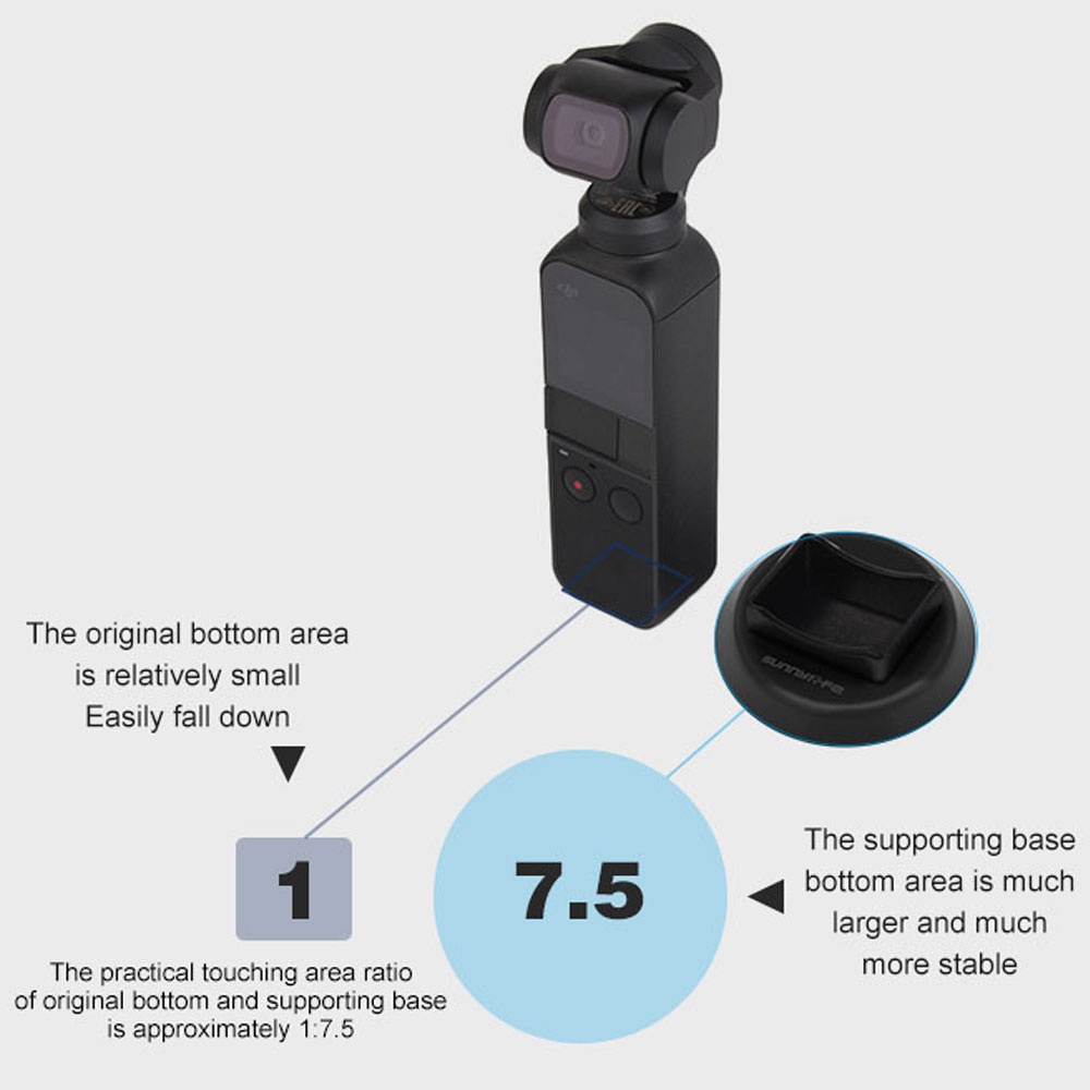 Supporting Base Desktop Stand for DJI OSMO Pocket Handheld Gimbal Camera Supporting Base Desktop Stand for DJI OSMO Pocket Handheld Gimbal Camera