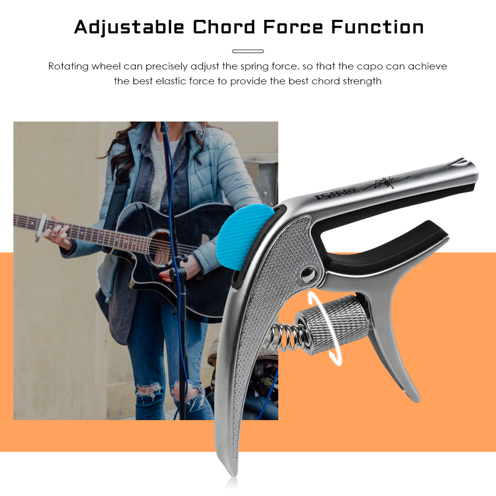 Qiaolejiang GGC - 02 Alloy Guitar Capo Musical Instrument Accessory Qiaolejiang GGC - 02 Alloy Guitar Capo Musical Instrument Accessory