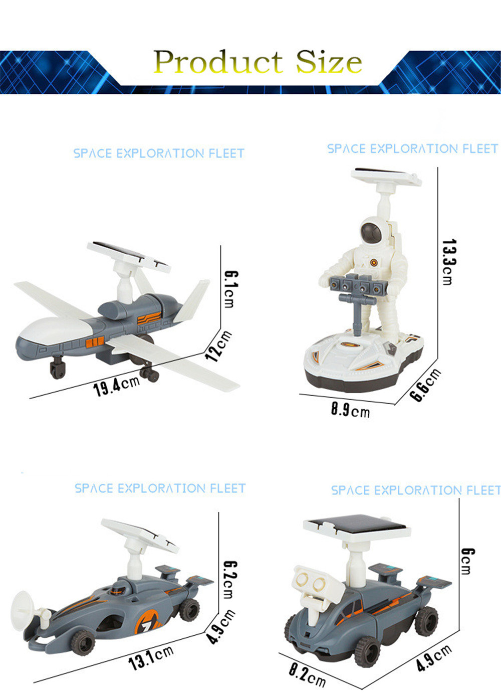 4 in 1 Solar Robot Children Science Education Toy