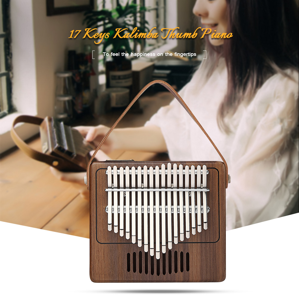 TOM TK - R1 17-key Kalimba Thumb Piano Walnut Wood Musical Instrument TOM TK - R1 17-key Kalimba Thumb Piano Walnut Wood Musical Instrument