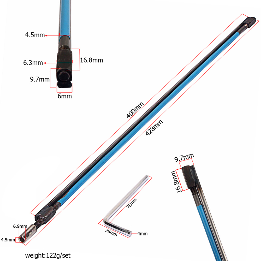 Quality Two Way Dual Action Guitar Truss Rod 428mm Quality Two Way Dual Action Guitar Truss Rod 428mm