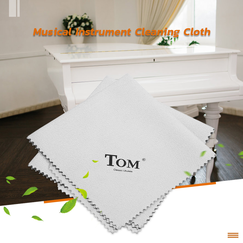 TOM Musical Instrument Cleaning Cloth Tool for Ukulele Guitar TOM Musical Instrument Cleaning Cloth Tool for Ukulele Guitar