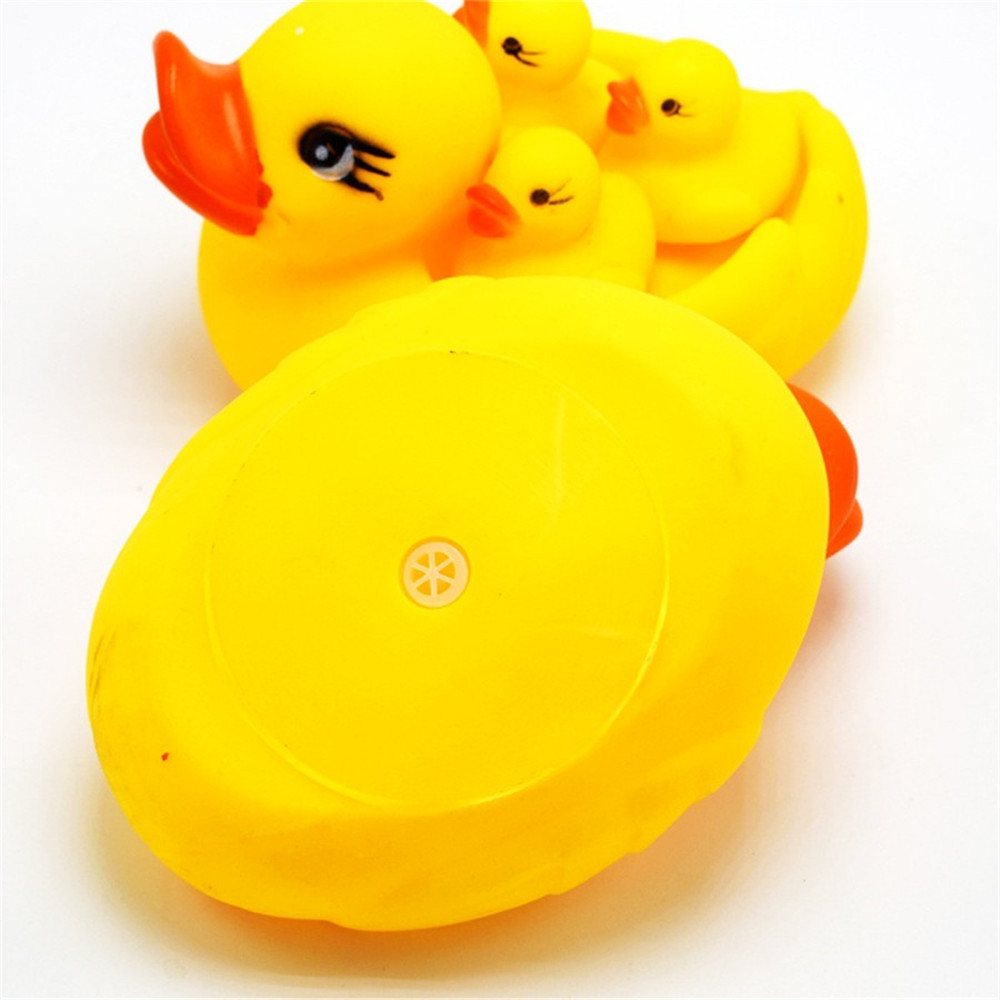 Simulated Duck Silicone Dolls with Hand-pinched Voice for Bathing and Baby Toys