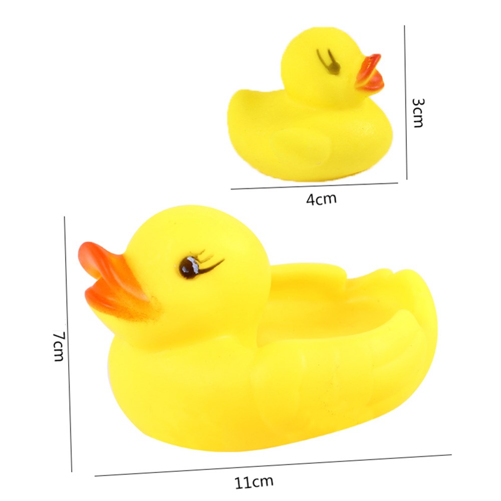 Simulated Duck Silicone Dolls with Hand-pinched Voice for Bathing and Baby Toys