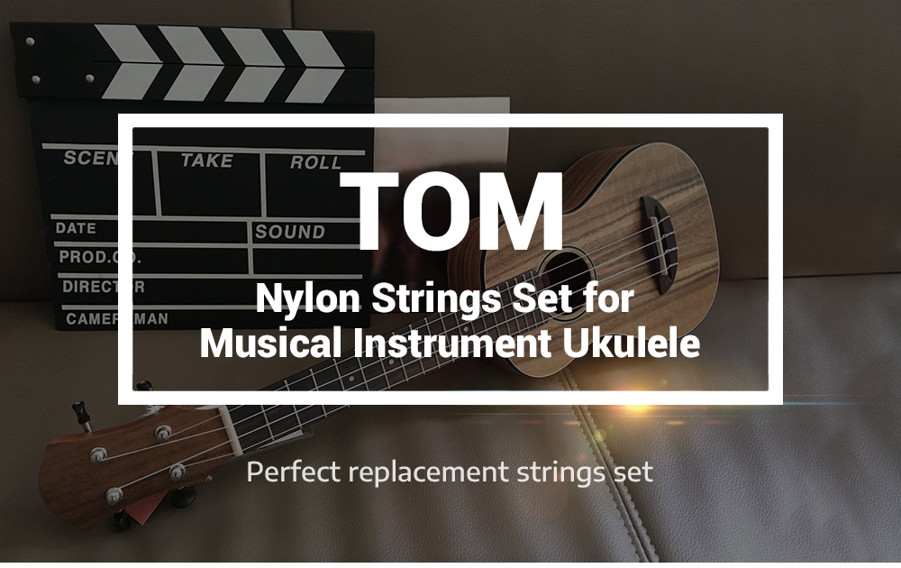 TOM TAS - 100 Nylon Replacement 4 Strings for Musical Instrument Ukulele
