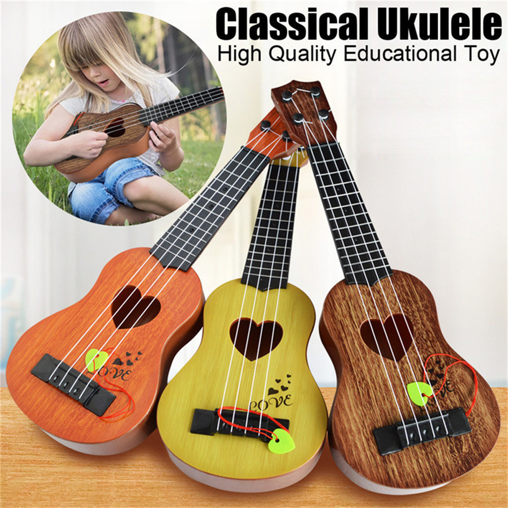 Mini Classical Ukulele Guitar 4 Strings Educational Musical Instrument Toy