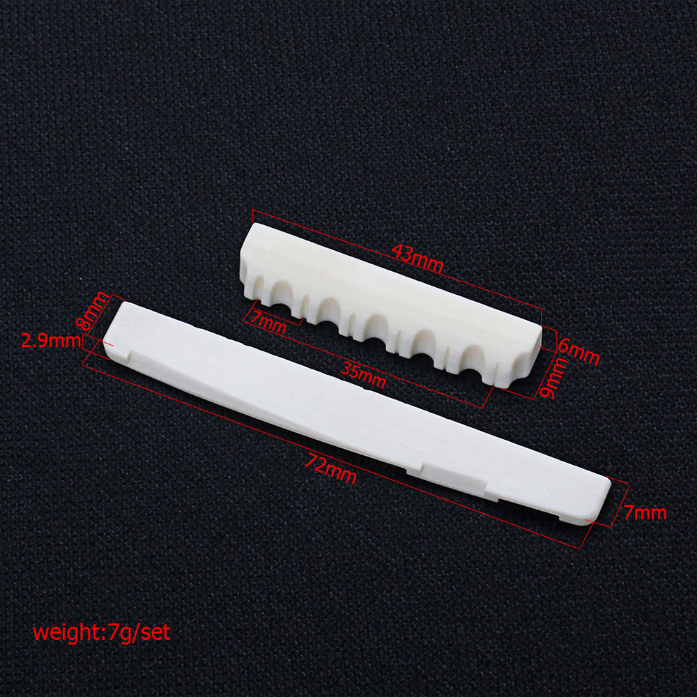 Bridge Saddle And Nut For 6 String Acoustic Guitar Bridge Saddle And Nut For 6 String Acoustic Guitar