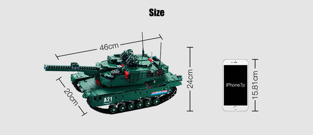 CaDA C61001W Blocks Tank Creative Toy CaDA C61001W Blocks Tank Creative Toy