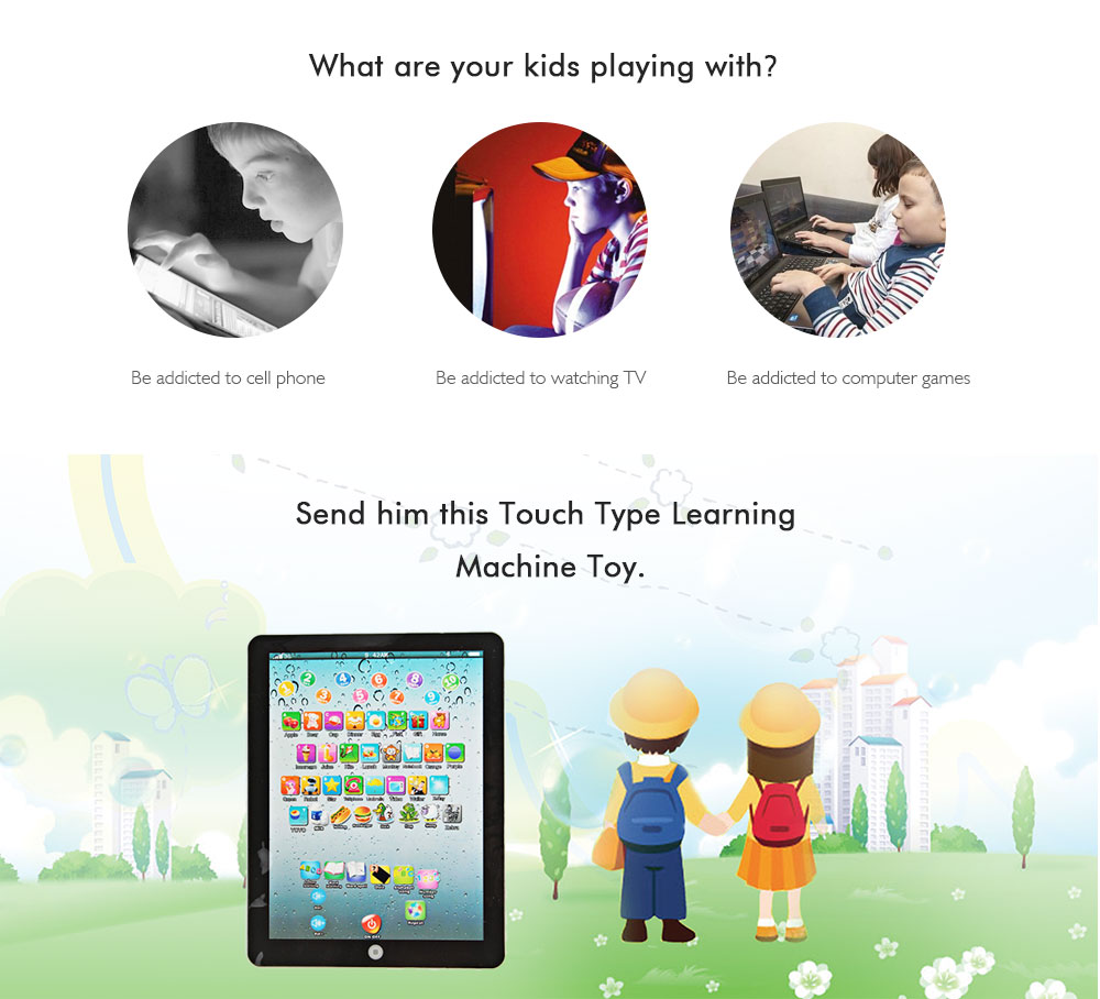 Touch Type Learning Machine of English Language Children Toys