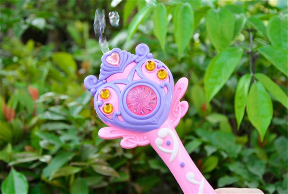 Music Magic Stick Electric Automatic Bubble Machine Blowing Bubble Toy