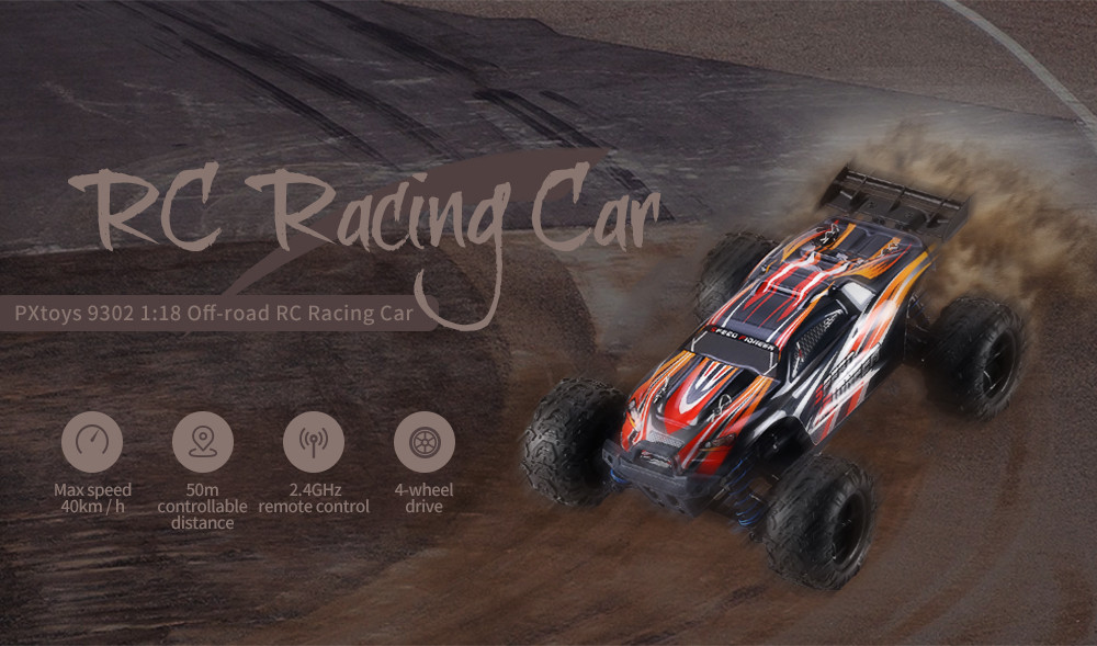 PXtoys 9302 1:18 Off-road RC Racing Car RTR 40km/h / 2.4GHz 4WD / Steering Servo PXtoys 9302 1:18 Off-road RC Racing Car RTR 40km/h / 2.4GHz 4WD / Steering Servo