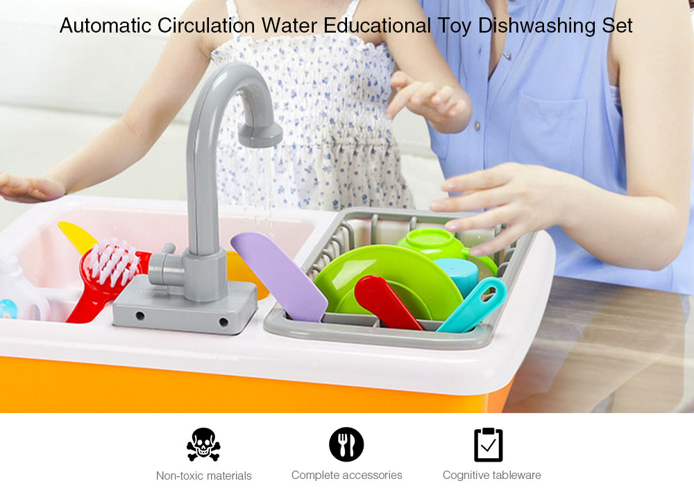 Automatic Circulation Water Educational Toy Dishwashing Set Automatic Circulation Water Educational Toy Dishwashing Set