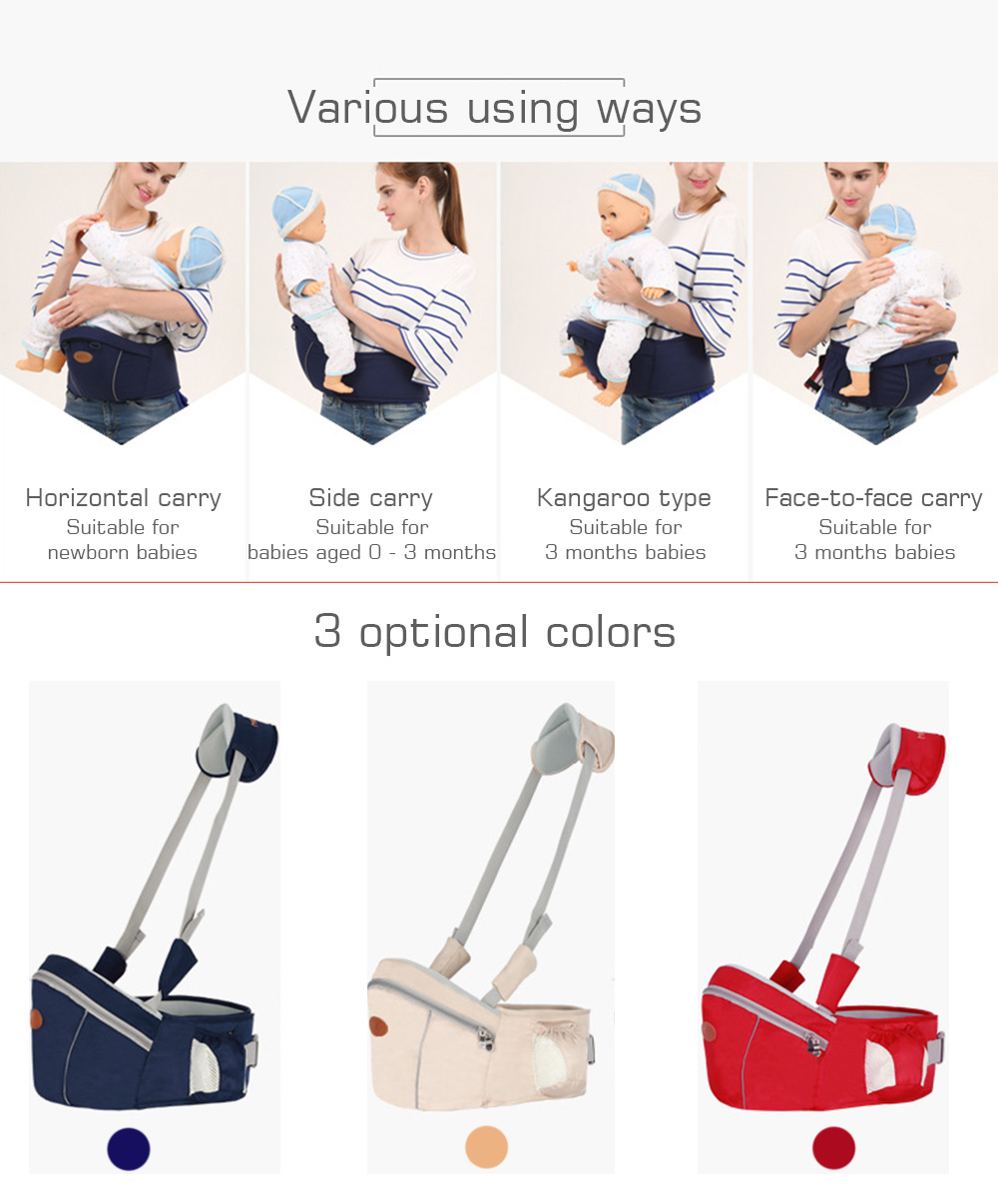 Breathable Baby Carrier Sling Waist Stool Hip Seat Breathable Baby Carrier Sling Waist Stool Hip Seat
