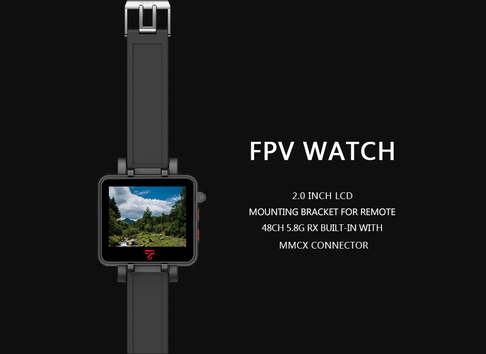 TOPSKY 2 inch 5.8GHz 48CH FPV Watch Monitor Built-in Battery Christmas Limited Edition