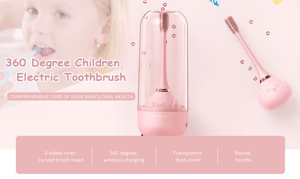 SUFOR - U Q - 08 360 Degree Cute Children Electric Toothbrush