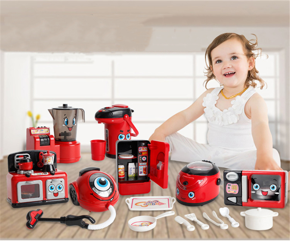 Toys Home Appliances Play Kids Toys Set Light Up Effects with Swirling Colors Toys Home Appliances Play Kids Toys Set Light Up Effects with Swirling Colors