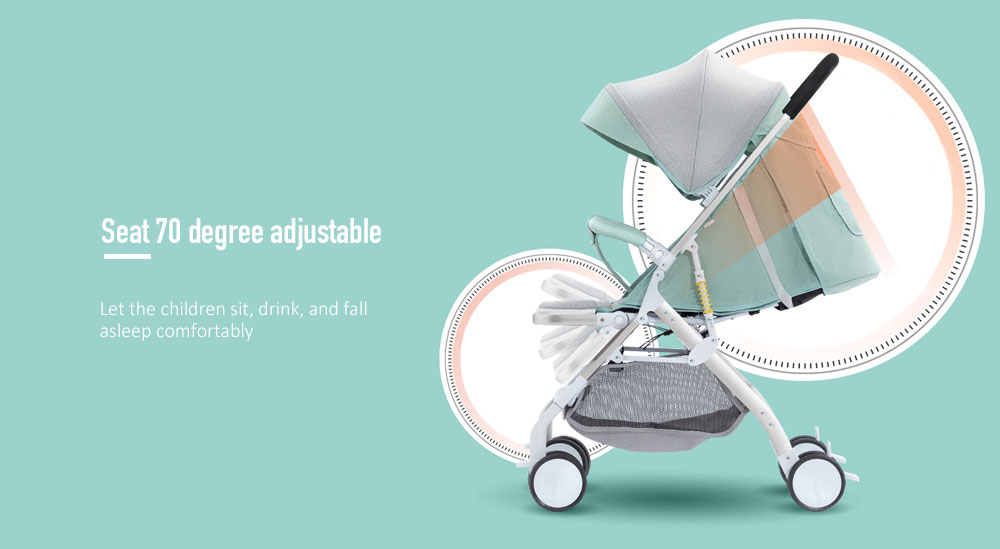 YO - X Baby Folding Shockproof Four-wheeled Trolley